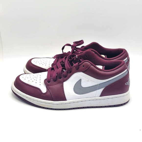 Air Jordan Men's 1 Low Bordeaux Size 8.5 (M) 10.0(W)  #1203 - Picture 5 of 7